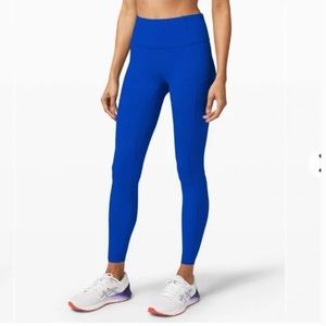 Lululemon Fast and Free Tight 28" *Non-Reflective Cerulean Blue